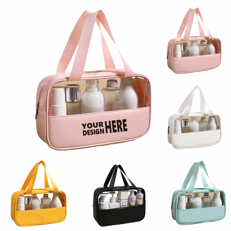 MOQ 100PCS Transparent Cosmetic Bag