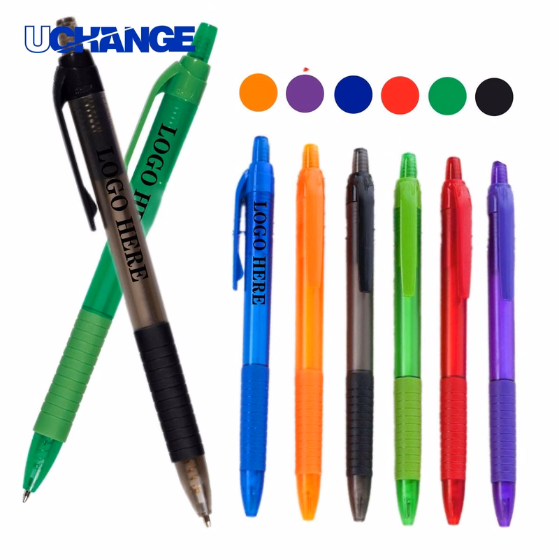 Click Ballpoint Pen With Rubber Grip