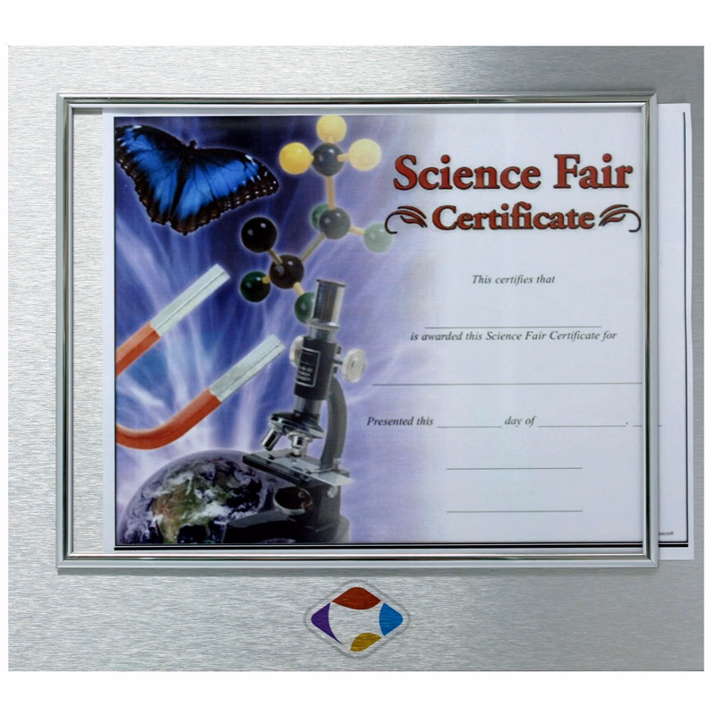 Slide In Certificate Holder with Logo-Metal