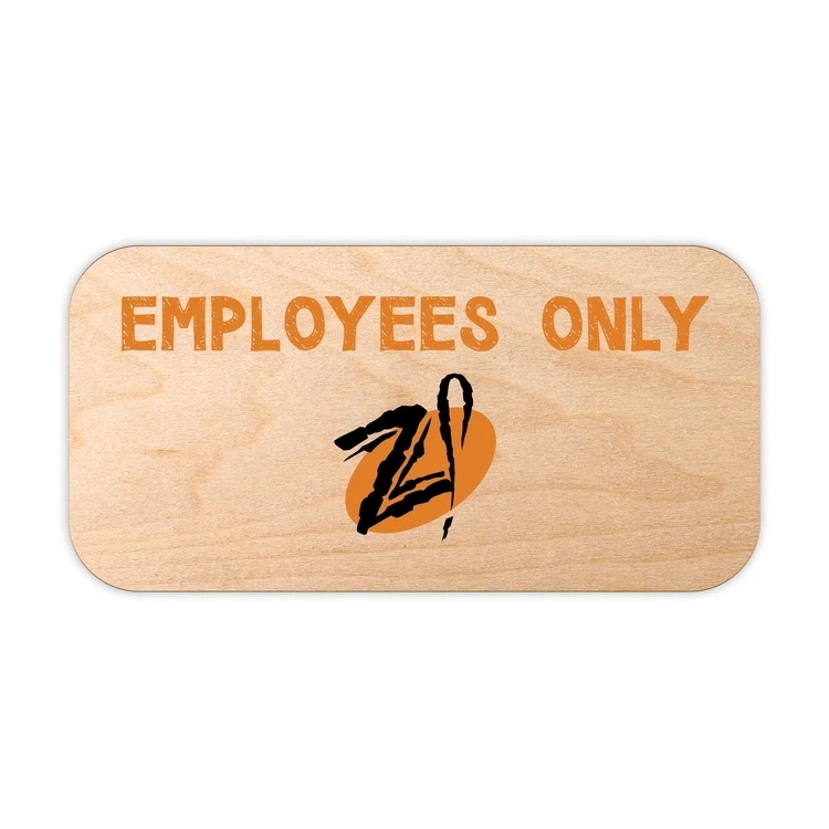 USA Made Eco-Friendly Custom Shape/Size Wood Wall Sign or Plaque (25-29 Sq. Inches) 1