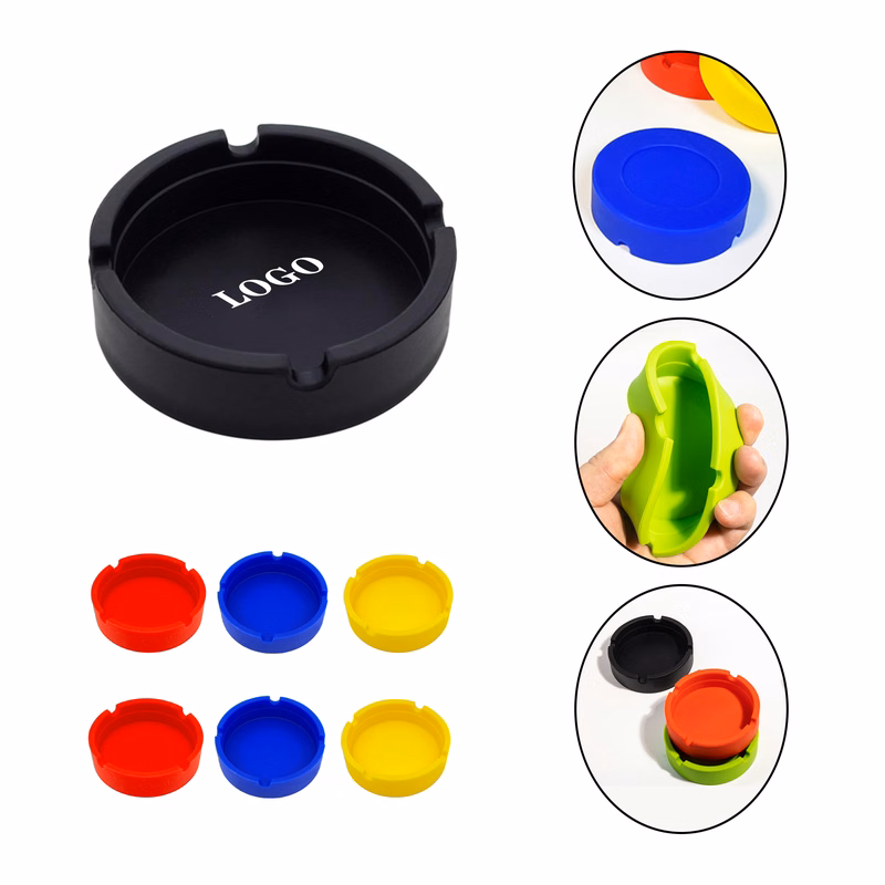 3.2 " Round Silicone Cigar Ashtray