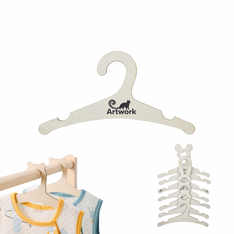 Customized Small Cute Wooden Clothes Hanger