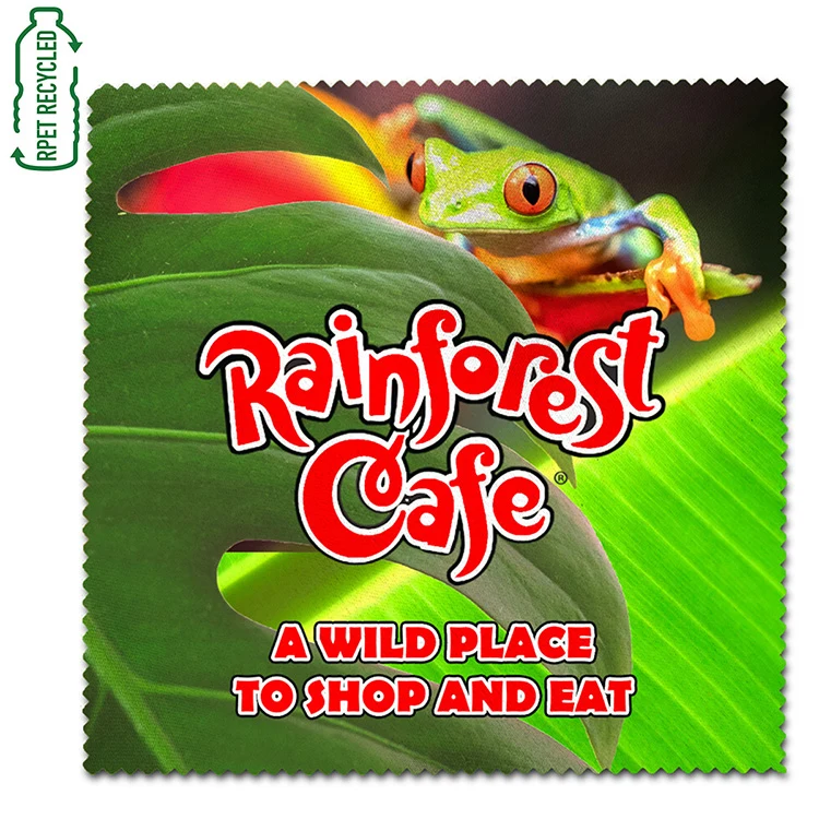 "CLEANSCREEN FULL COLOR" - 6" X 6" Full Color Sublimation Recycled RPET Polyester Microfiber Cleanin 1