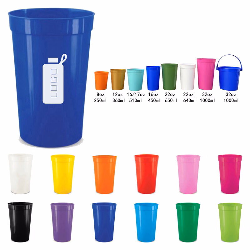 MOQ 50pcs Custom 12oz Stadium Cup