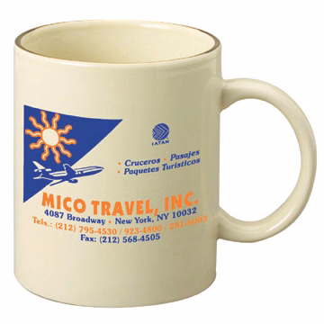11 oz. Almond Stoneware Mug
