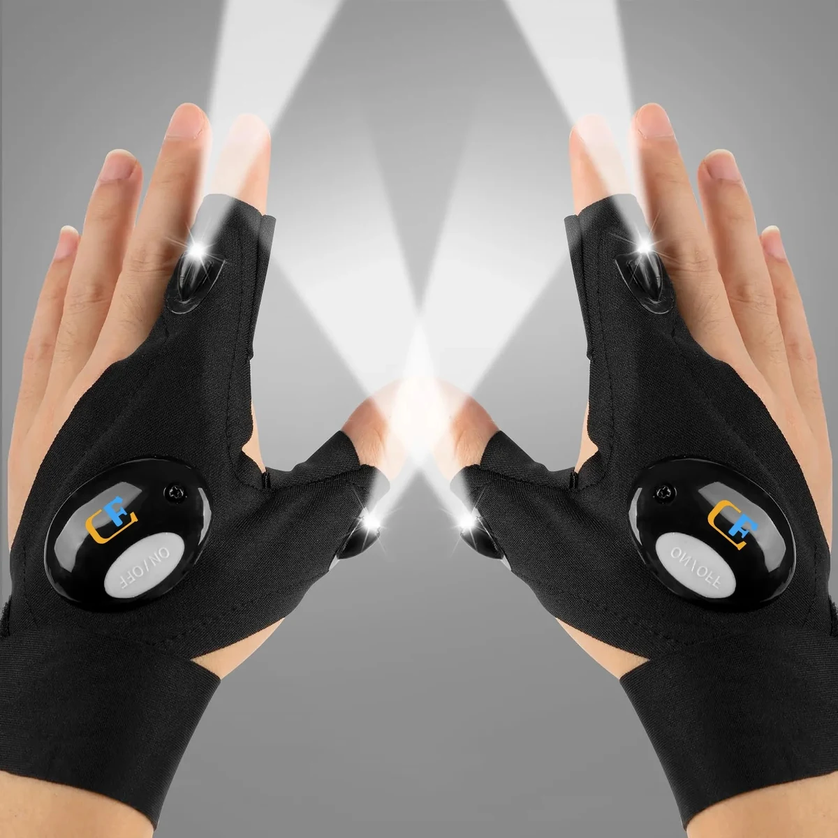 LED Practical Finger Flashlights Work Glove 1