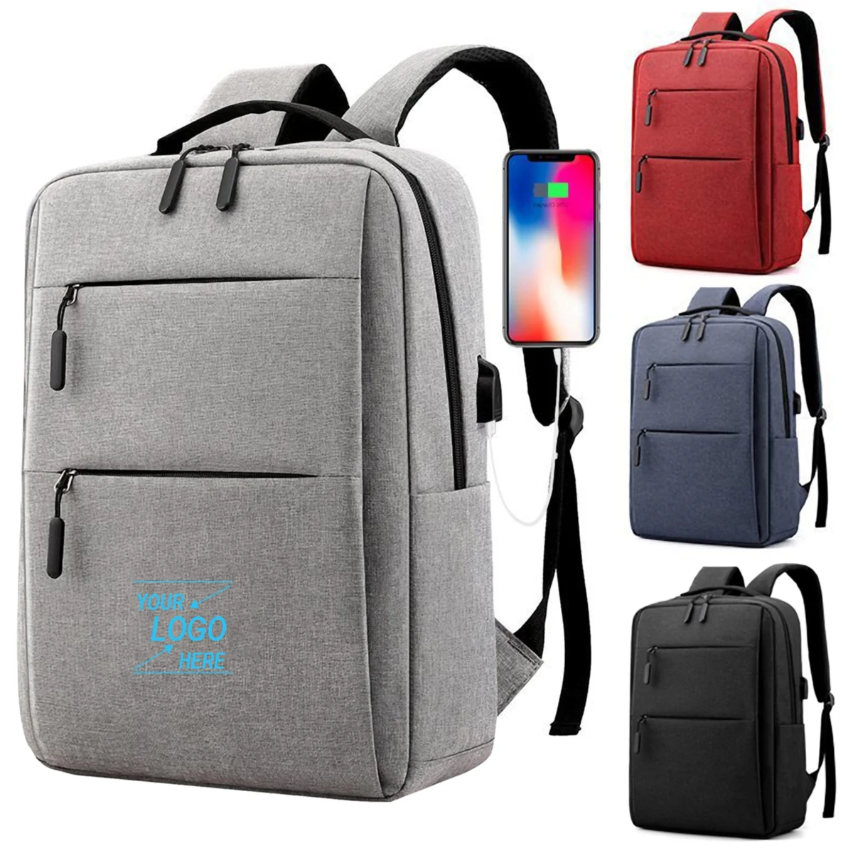 Adult Nylon Laptop Backpack 1