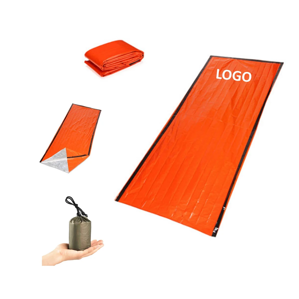 PE Aluminum Film Tent Emergency Sleeping Bag 1