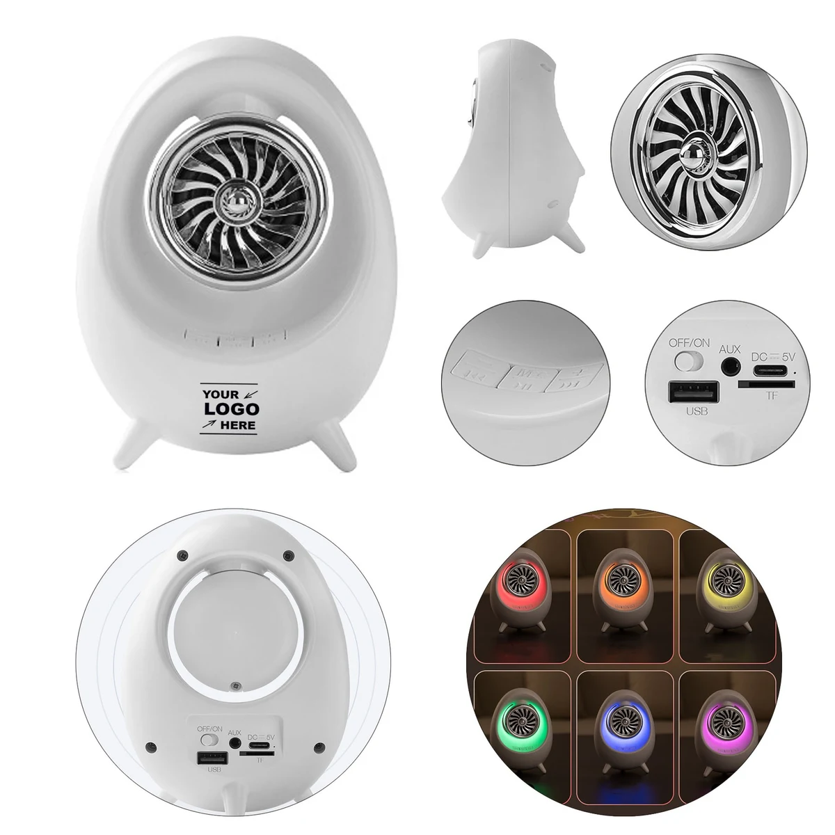 Wireless Speaker With LED Light 1