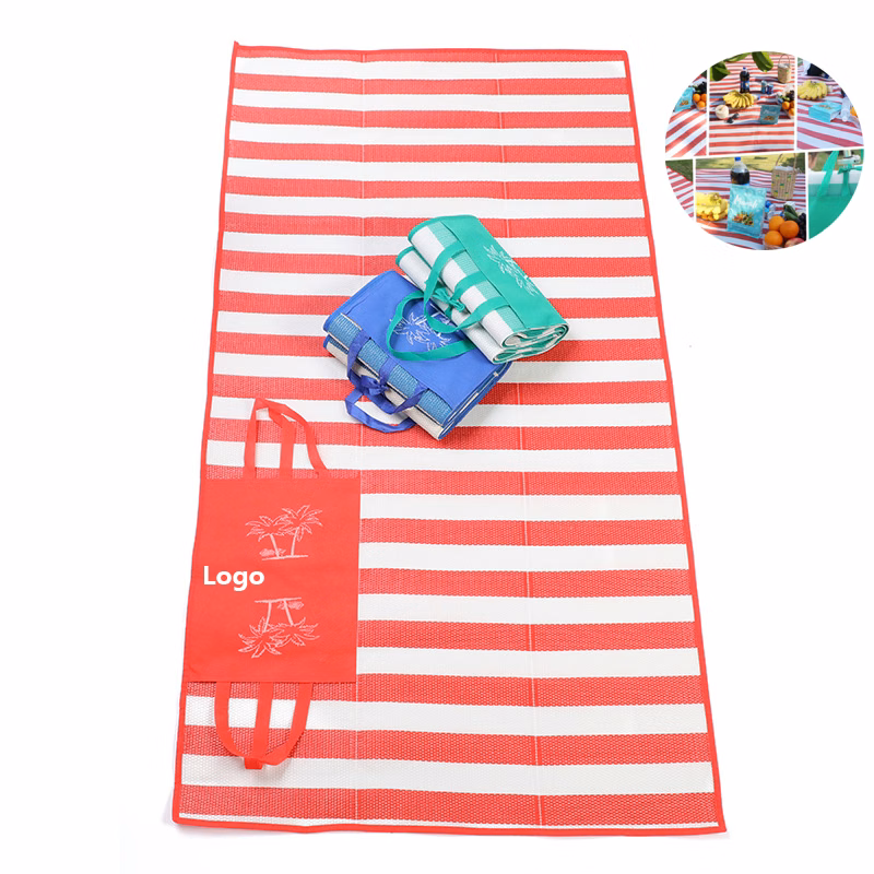 Foldable Beach Mat with Inflatable Pillow