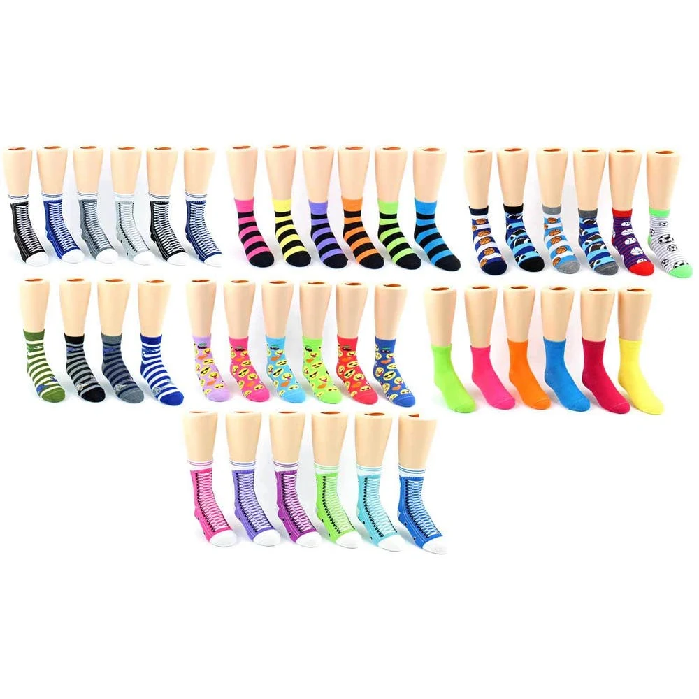 Kids' Novelty Crew Socks - Assorted Styles Size 6-8 1