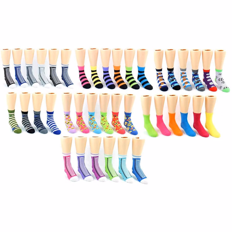 Kids' Novelty Crew Socks - Assorted Styles Size 6-8