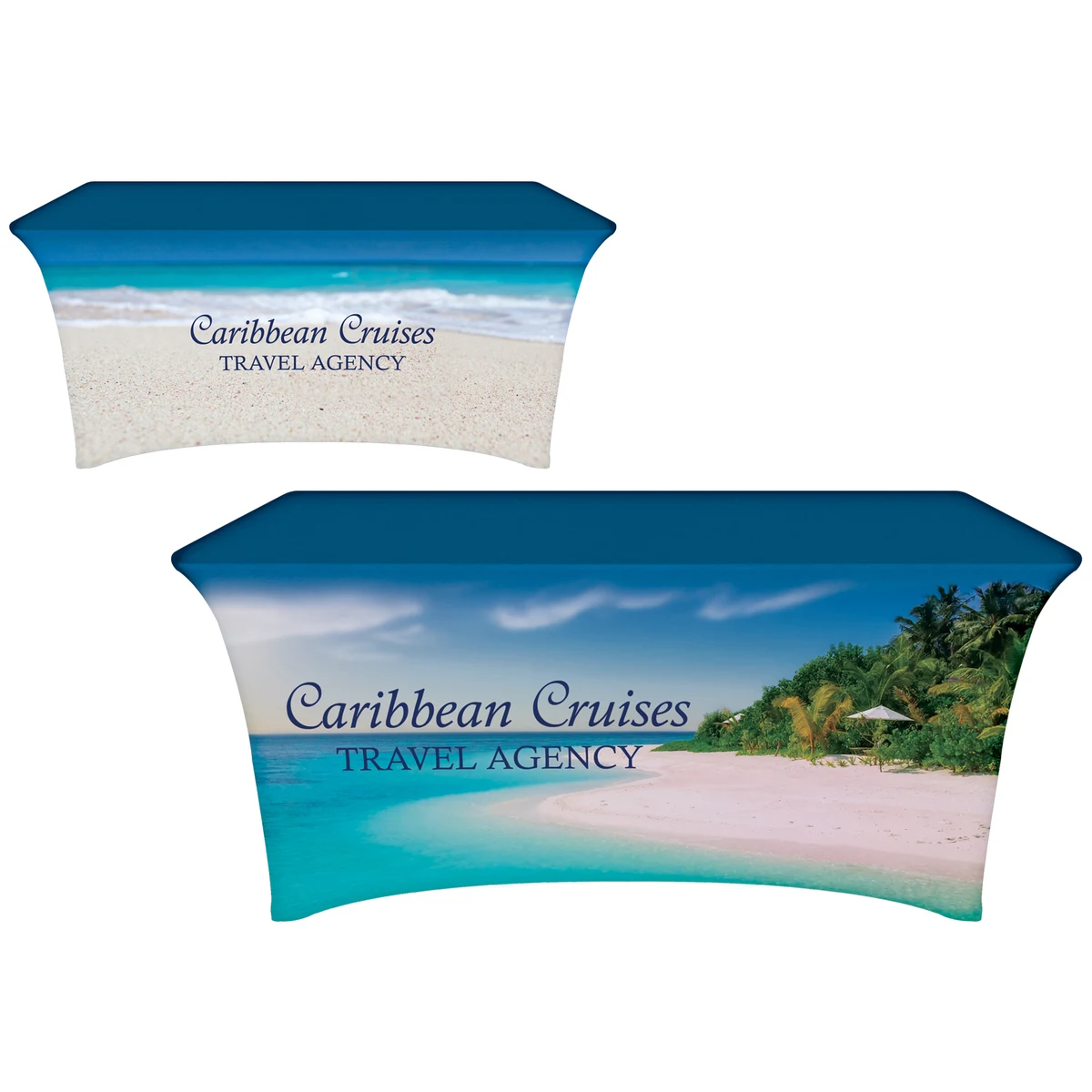 6' Digitally Printed Stretch Table Covers 1