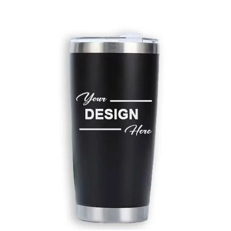 Drinkware: 20 OZ Tumbler (BLACK) with Lasered (CUS 1