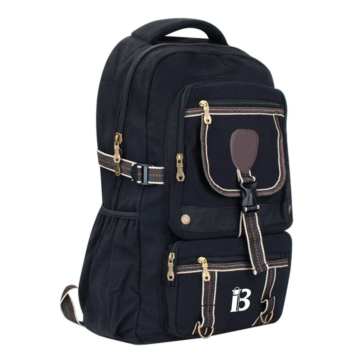Large nylon outdoor backpack 1