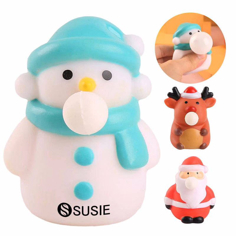 Christmas Stress Relievers Toy Santa Claus Reindeer Snowman
