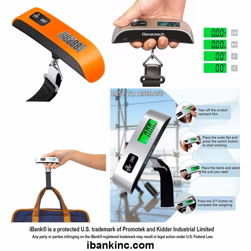 iBank ® Electronic Digital Travel Luggage Scale