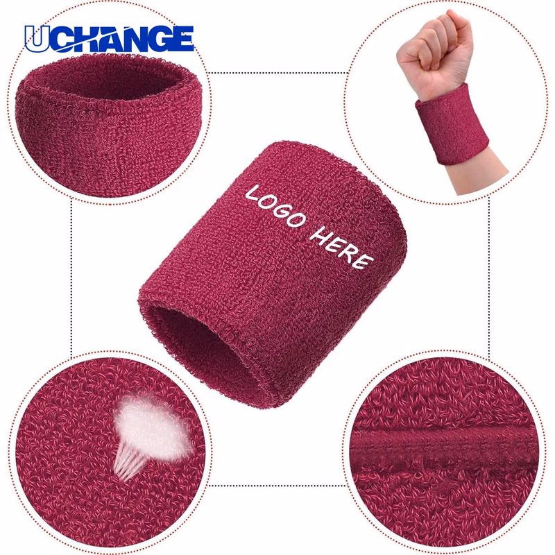 Sports Wrist Sweatband Stretch Fit for Training