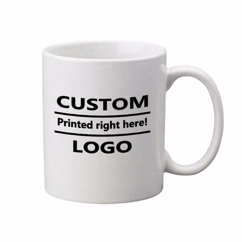 11oz Custom Logo White Ceramic Mug