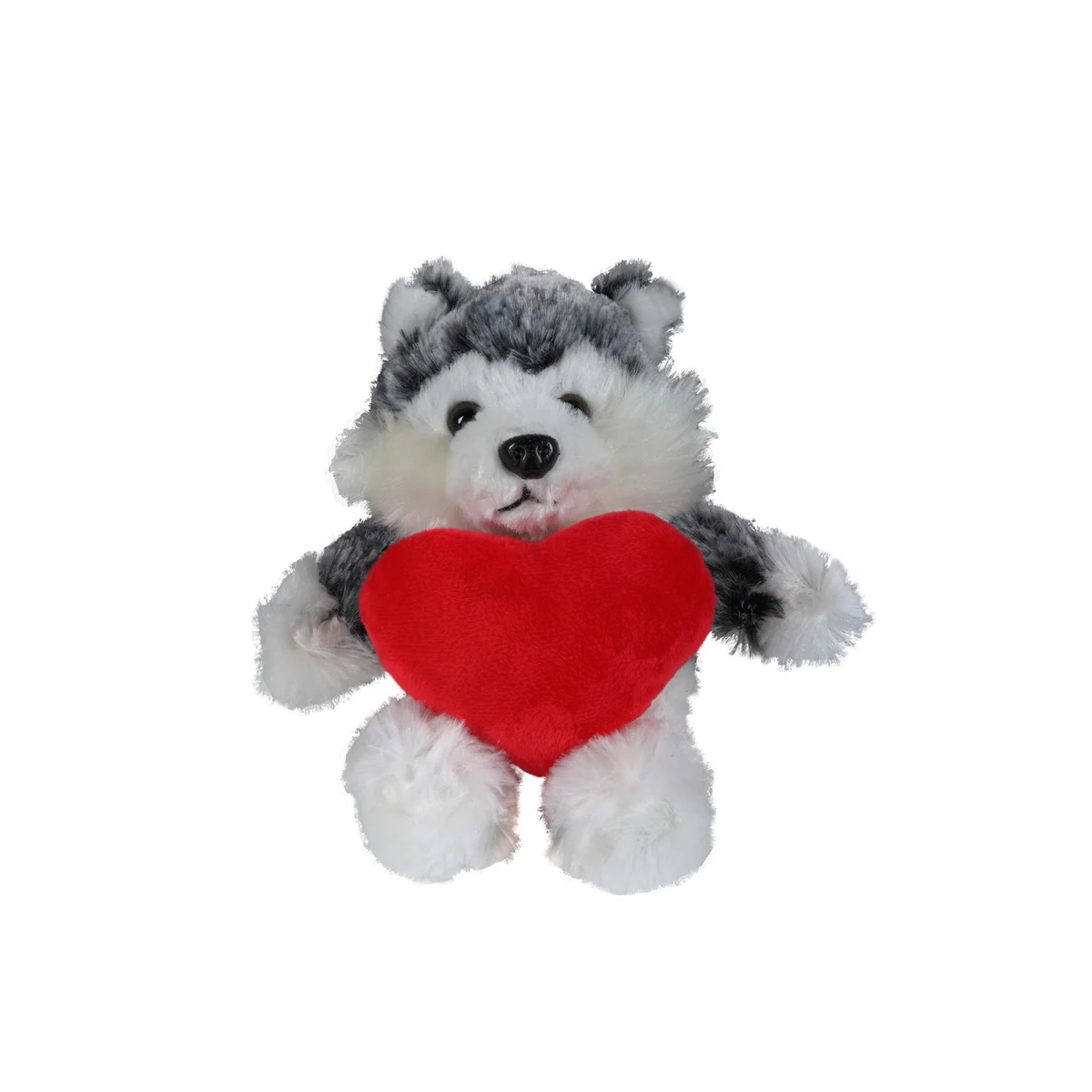 soft plush Husky with heart 1
