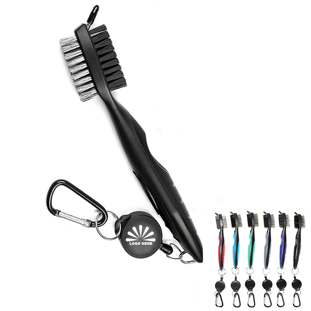 Double-Sided Golf Club Brush With Customizable Logo 1