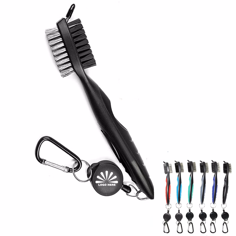 Double-Sided Golf Club Brush With Customizable Logo