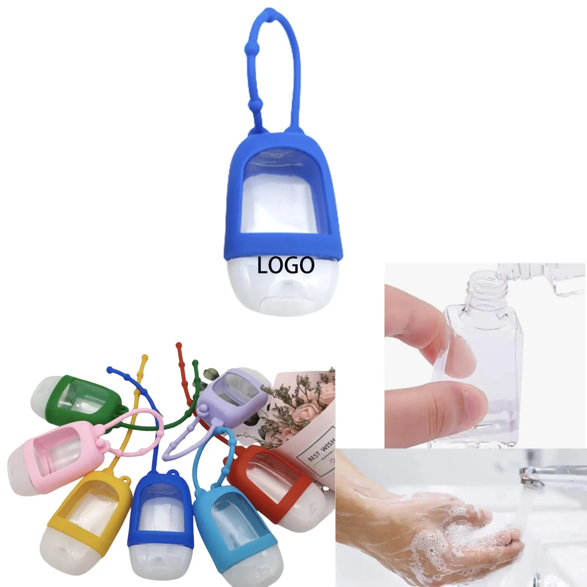 Hand Sanitizer Bottle Keychain Holder 1