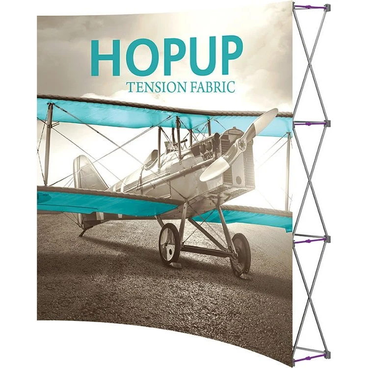 Hopup 8ft Full Height Curved Display & Front Graphic 1