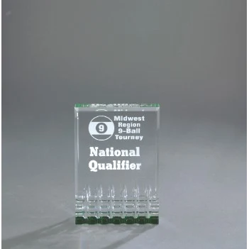 5" Green Mirage Acrylic Award 1