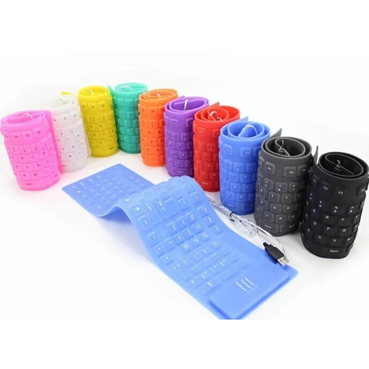 Foldable Silicone Keyboard USB Wired 1