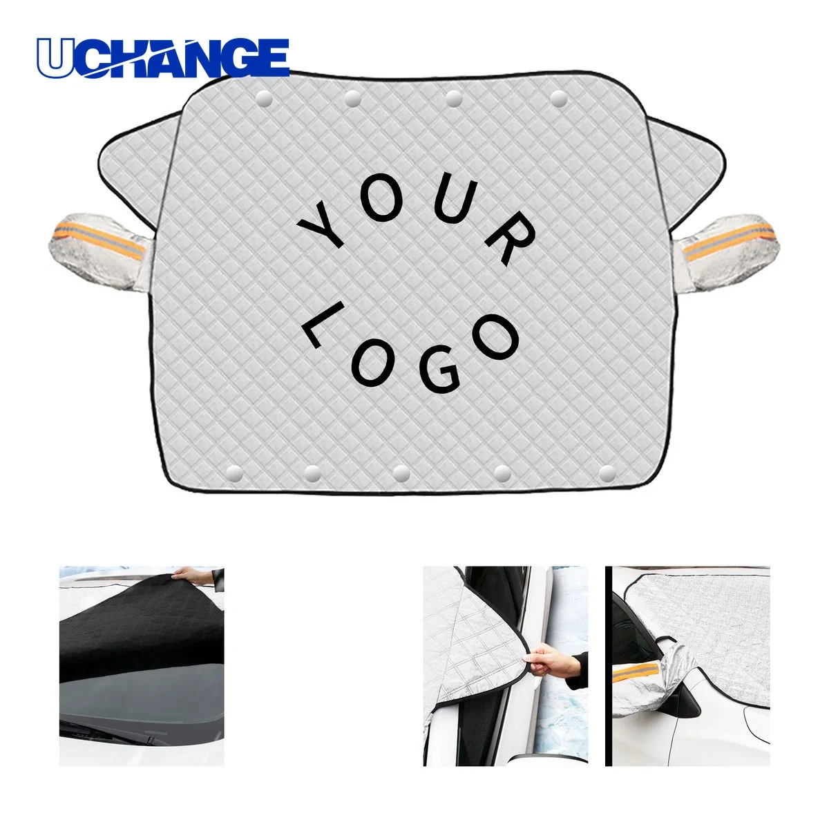 Reflective Front Windshield Snow Shield Cover 1