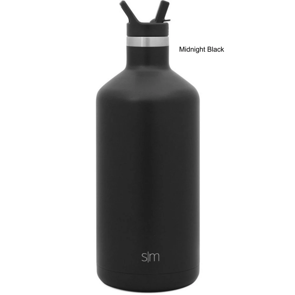 64 oz Simple Modern® Stainless Steel Insulated Ascent Water Bottle w/ Straw Lid, custom water bottle with logo imprint 1