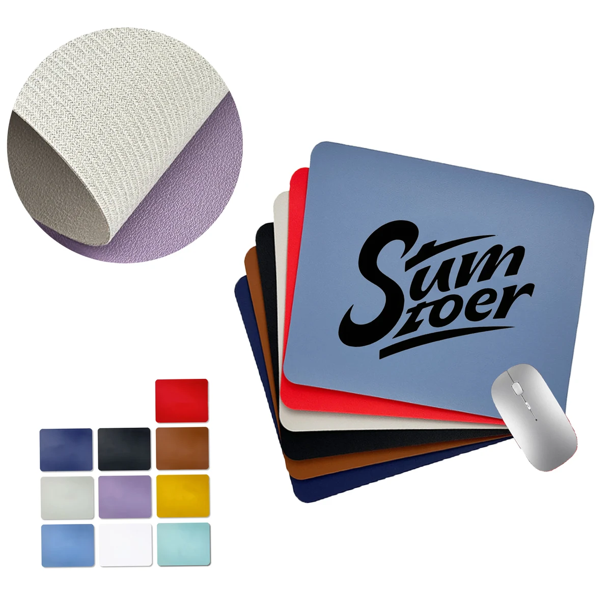 Mouse Pad with PU Leather MOQ 50 1