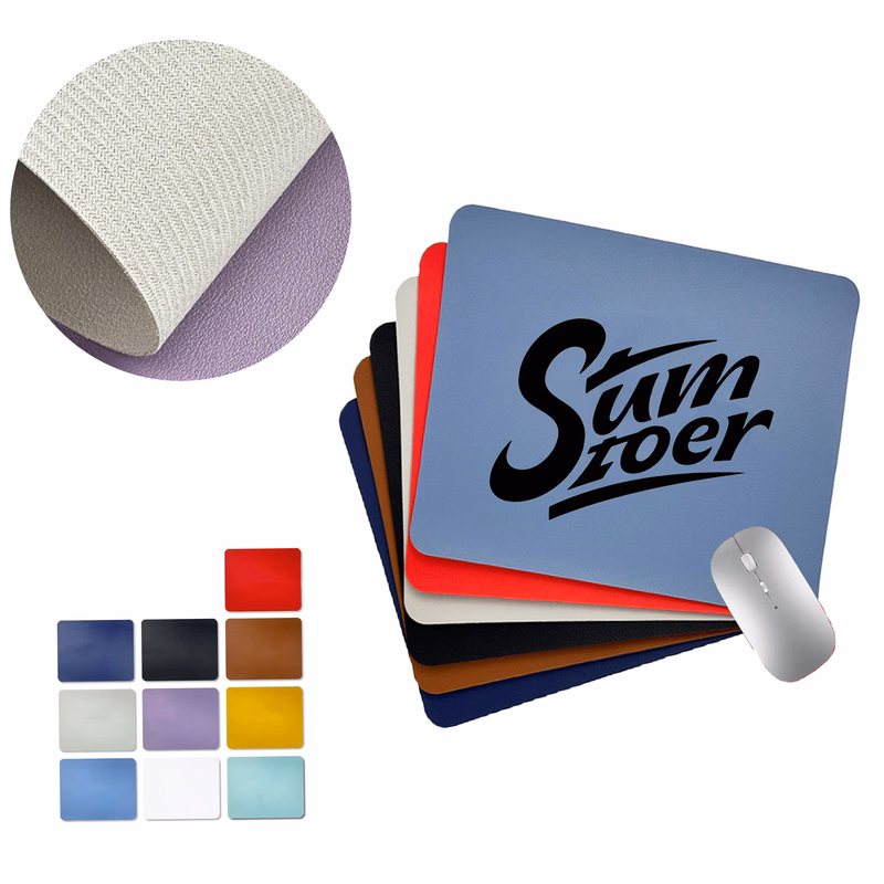 Mouse Pad with PU Leather MOQ 50
