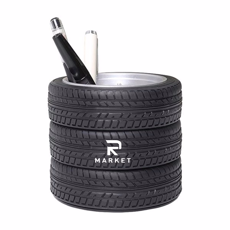 Tire Shaped Planter Pen Holder