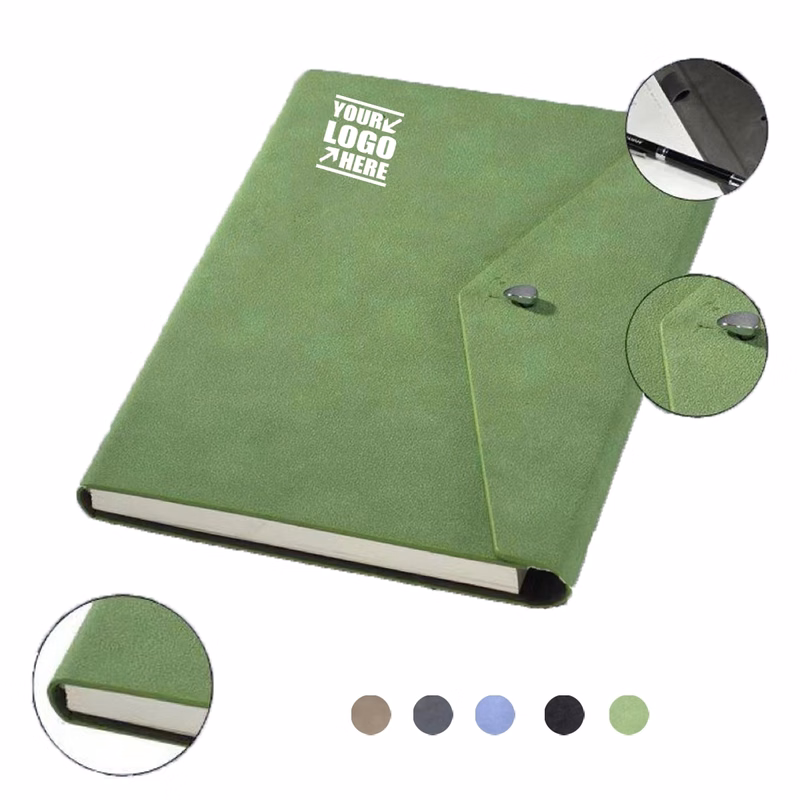 Pu Leather Foldover Notebook