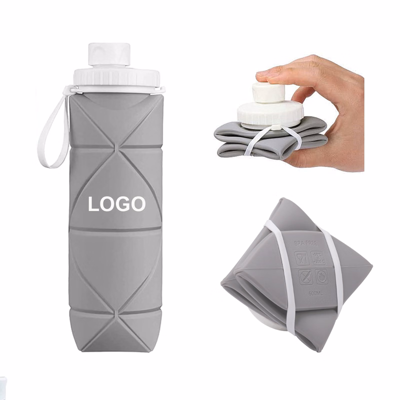 20oz Silicone Collapsible Water Bottle