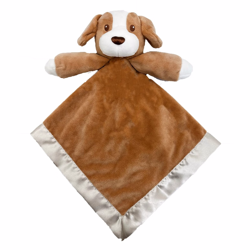 Brown Puppy Baby Blanket