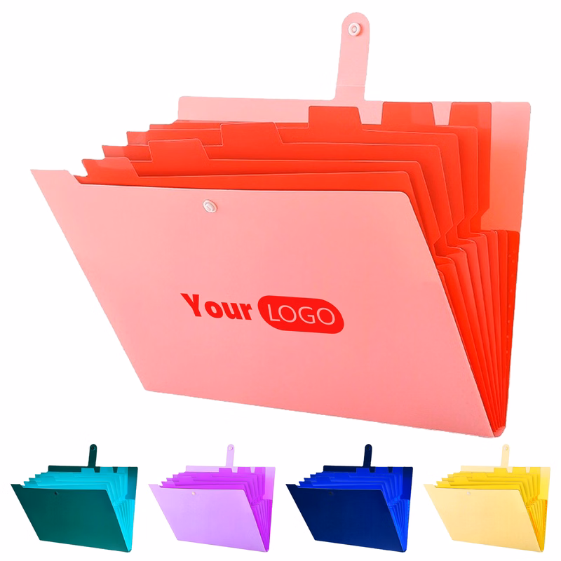Plastic Effortless Organization With Multi-Section Expanding Folder