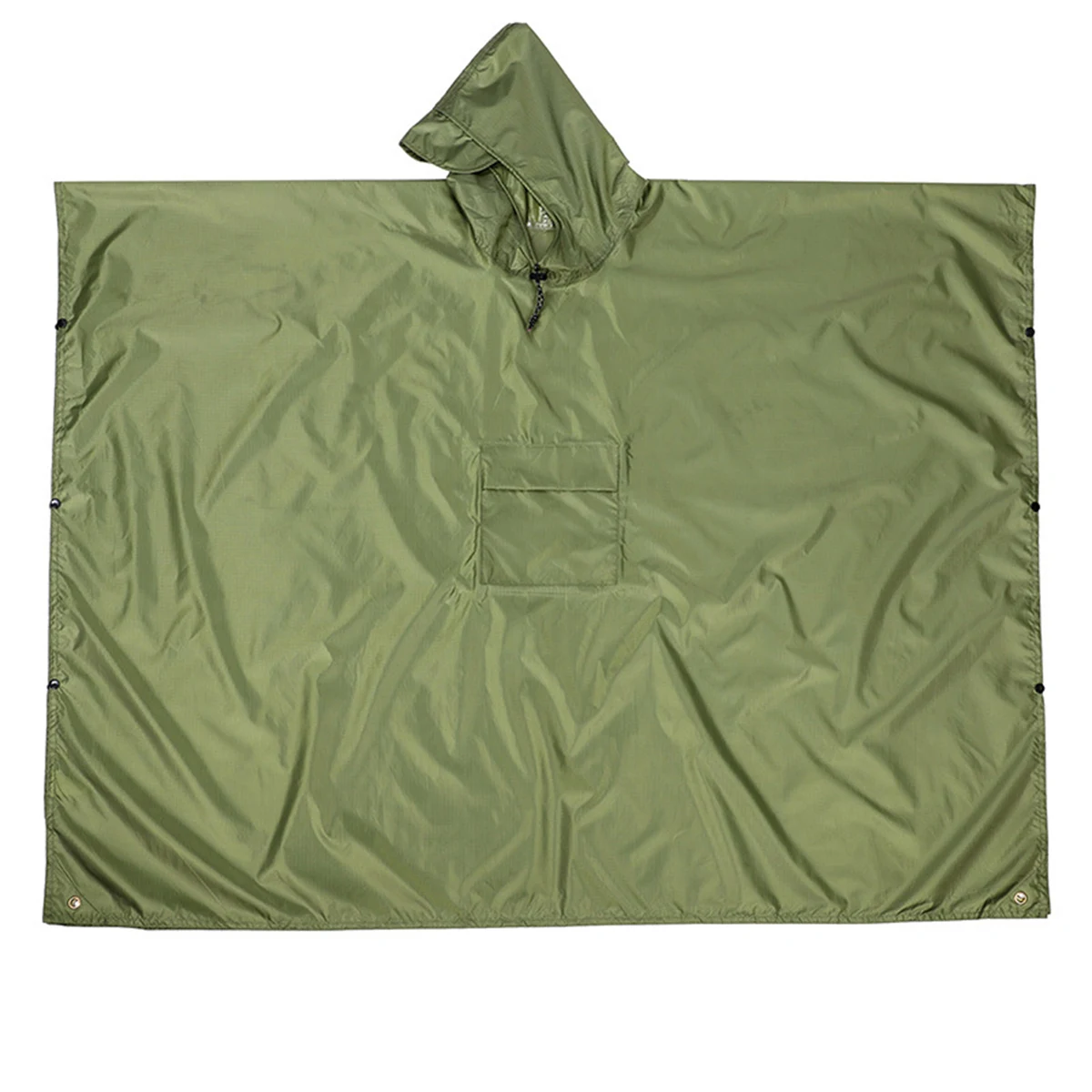 Three In One Polyester Poncho With Pack Cover And Ground Sheet 82.7" x 55.1" 1