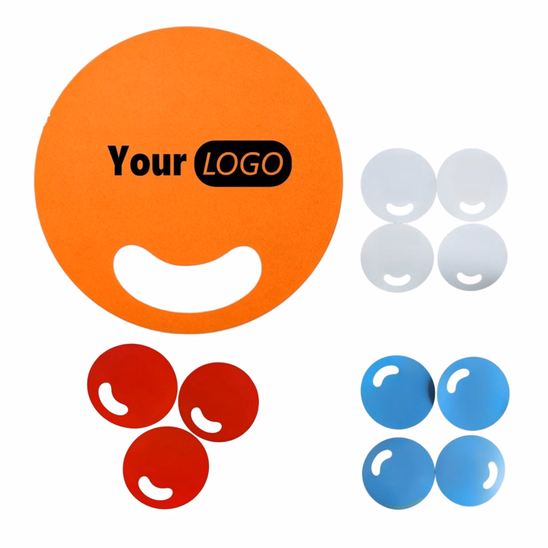 Personalized Custom Round Smiley Hand Fan