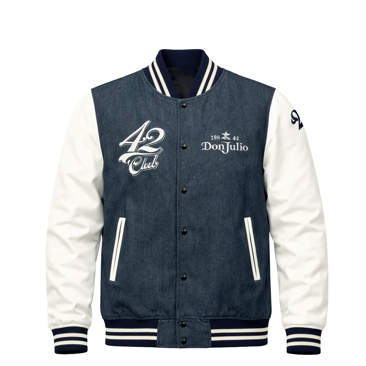 Classic Denim Varsity Jacket 1
