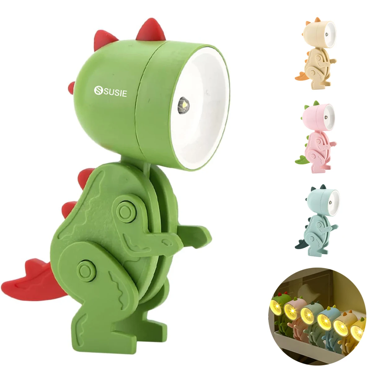 Mini Cool Dinosaur Book Lamps Nightlight 1