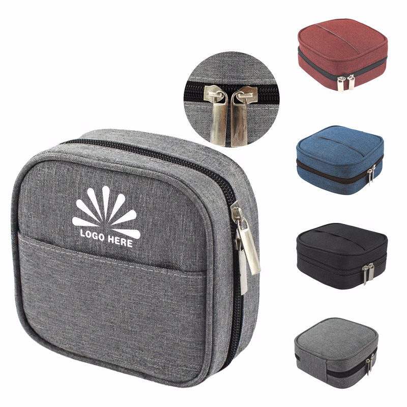Compact Travel Tech Pouch With Custom Branding