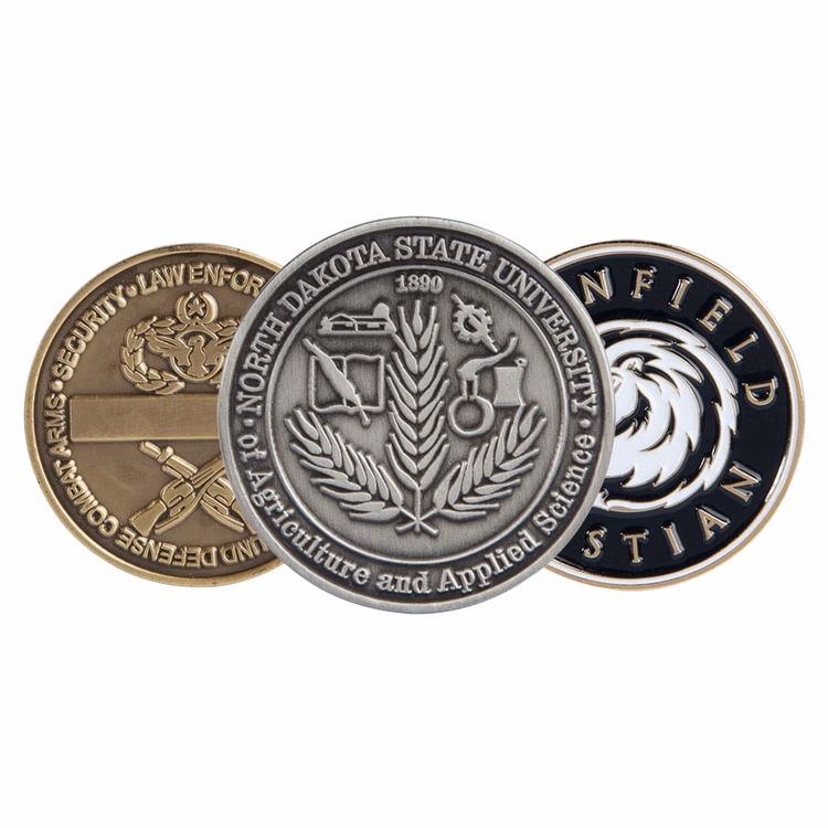1.5" Zinc Challenge Coin (4 Colors on 1 Side)