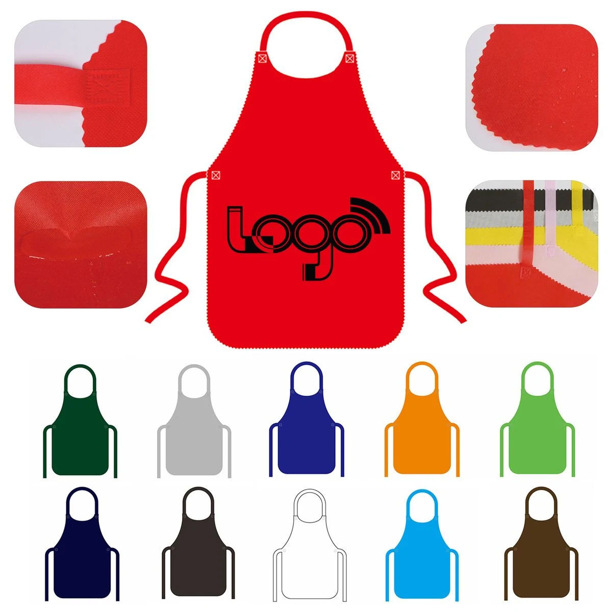 16.6 x 24.4 Inch Disposable Non-woven Apron 1