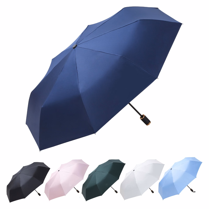 Custom Vinyl Sun Umbrella Triple Folding Sun Umbrella