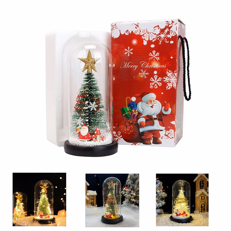 Mini Christmas Trees Gifts with LED Decoration