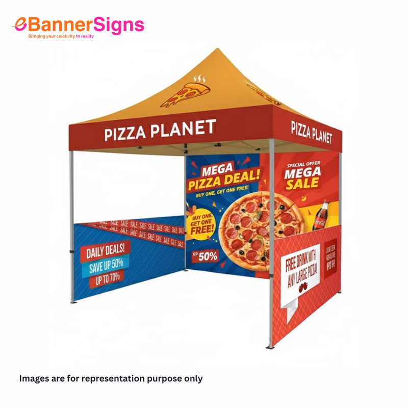 Canopy Tent 10 x 10 (Topper + Hardware + Full Backwall + 2 Double Single Side Wall)
