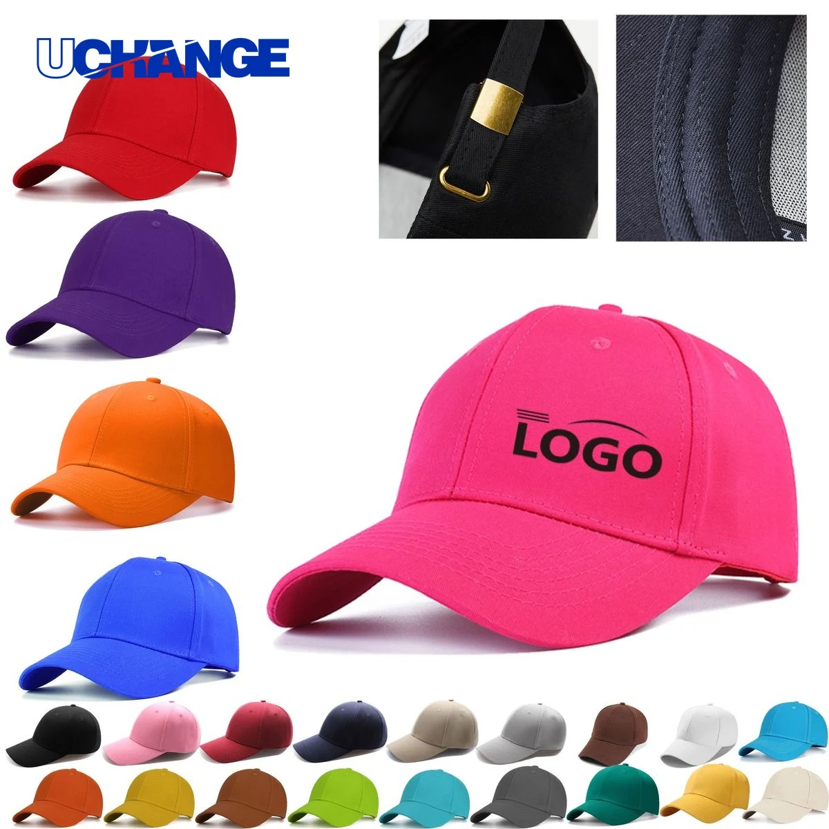 Custom Logo Cotton Baseball Cap 1